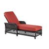 Eliana Outdoor Brown Wicker Chaise Lounge Chairs (Photo 11 of 15)