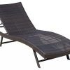 Eliana Outdoor Brown Wicker Chaise Lounge Chairs (Photo 4 of 15)