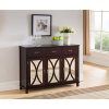 Espresso Wood And Glass Top Console Tables (Photo 9 of 15)