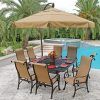 Patio Table And Chairs With Umbrellas (Photo 4 of 15)