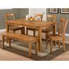 Evellen 5 Piece Solid Wood Dining Sets (Set Of 5) (Photo 4 of 25)