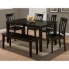 Evellen 5 Piece Solid Wood Dining Sets (Set Of 5) (Photo 9 of 25)