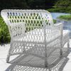 White Wicker Chaise Lounges (Photo 6 of 15)