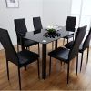 Black Glass Dining Tables With 6 Chairs (Photo 5 of 25)