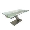 Modern Glass Top Extension Dining Tables In Stainless (Photo 22 of 25)