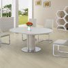 Oval White High Gloss Dining Tables (Photo 8 of 25)