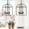 Forged Iron Lantern Chandeliers (Photo 10 of 15)