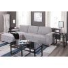 2Pc Crowningshield Contemporary Chaise Sofas Light Gray (Photo 5 of 25)