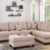 2Pc Polyfiber Sectional Sofas With Nailhead Trims Gray (Photo 15 of 25)