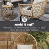 3-Piece Outdoor Boho Wicker Chat Set (Photo 8 of 15)