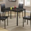 Faux Marble Finish Metal Contemporary Dining Tables (Photo 5 of 25)