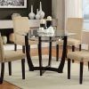 Caden 5 Piece Round Dining Sets With Upholstered Side Chairs (Photo 14 of 25)