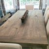 Country Dining Tables With Weathered Pine Finish (Photo 2 of 25)