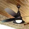 Brown Outdoor Ceiling Fan With Light (Photo 15 of 15)