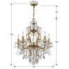 Antique Gold 18-Inch Four-Light Chandeliers (Photo 3 of 15)