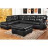 Black Leather Sectionals With Ottoman (Photo 2 of 15)