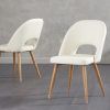 Cream Faux Leather Dining Chairs (Photo 25 of 25)