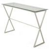 Chrome And Glass Rectangular Console Tables (Photo 6 of 15)