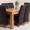 Chunky Solid Oak Dining Tables And 6 Chairs (Photo 22 of 25)