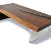 Walnut Finish Live Edge Wood Contemporary Dining Tables (Photo 22 of 25)