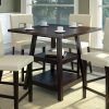 Bistro Transitional 4-Seating Square Dining Tables (Photo 8 of 24)