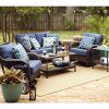 Patio Conversation Sets With Blue Cushions (Photo 8 of 15)