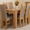 Chunky Solid Oak Dining Tables And 6 Chairs (Photo 16 of 25)