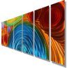 Large Abstract Metal Wall Art (Photo 5 of 15)