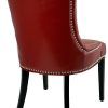 Red Leather Dining Chairs (Photo 2 of 25)