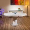 White High Gloss Oval Dining Tables (Photo 19 of 25)
