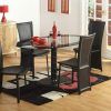 Round Black Glass Dining Tables And 4 Chairs (Photo 19 of 25)