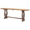 Rustic Barnside Console Tables (Photo 4 of 15)