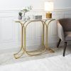 Gold And Clear Acrylic Console Tables (Photo 11 of 15)