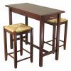 Bettencourt 3 Piece Counter Height Solid Wood Dining Sets (Photo 19 of 25)