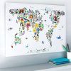 World Map Wall Art For Kids (Photo 9 of 15)