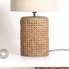 Woven Cane Standing Lamps (Photo 4 of 15)