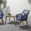 Woven Rope Outdoor 3-Piece Conversation Set (Photo 1 of 15)