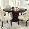 Solid Wood Circular Dining Tables White (Photo 14 of 25)