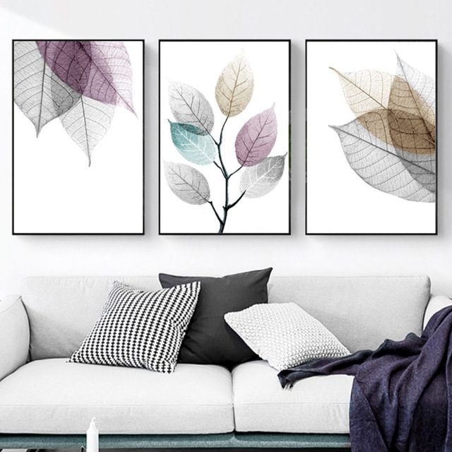 15 Best Ideas Abstract Leaves Wall Art
