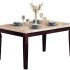 2024 Latest Walnut and Antique White Finish Contemporary Country Dining Tables