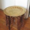 Antique Brass Aluminum Round Console Tables (Photo 4 of 15)