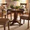 Alfresco Brown Benchwright Pedestal Extending Dining Tables (Photo 23 of 25)