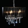 Black Chandeliers With Shades (Photo 6 of 15)
