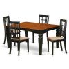 Caden 5 Piece Round Dining Sets With Upholstered Side Chairs (Photo 13 of 25)