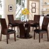 Jaxon 5 Piece Round Dining Sets With Upholstered Chairs (Photo 11 of 25)