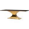Dining Tables In Seared Oak With Brass Detail (Photo 14 of 25)
