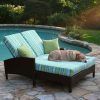 Double Outdoor Chaise Lounges (Photo 6 of 15)