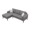 Dulce Mid-Century Chaise Sofas Light Gray (Photo 5 of 25)