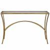 Glass And Gold Oval Console Tables (Photo 9 of 15)