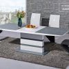 High Gloss White Extending Dining Tables (Photo 9 of 25)